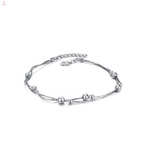 Elegant jewelry handmade jewelry white gold plated ankle bracelet for women